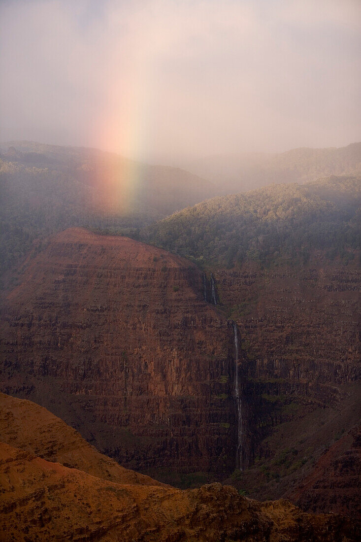 Rainbow at Waimea Canyon,Waimea Canyon State Park, Kauai, Hawaii, USA