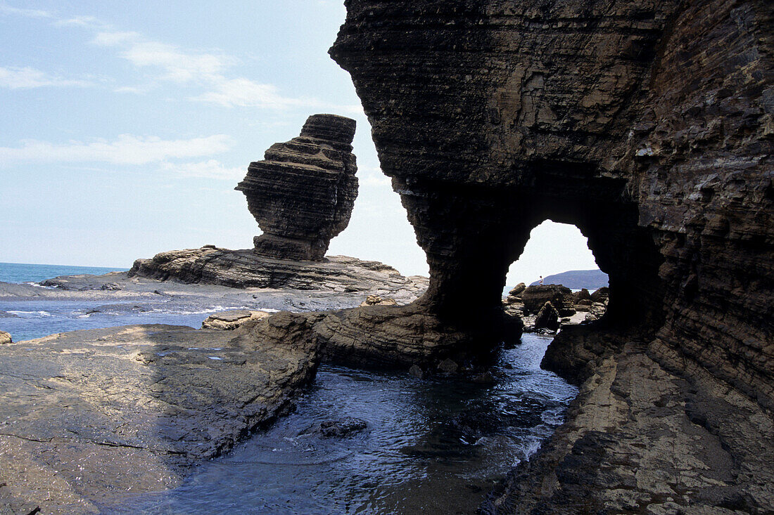 Pierced Rock at Poe Beach,Near Bourail, Grande Terre, New Caledonia