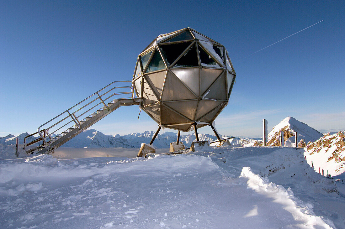 Party Globe on mountains summit, Bad Gastein, Austria