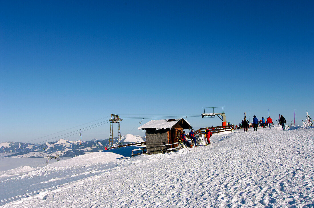 ski lift roßfeldstrasse, berchtesgarden, bavaria, germany