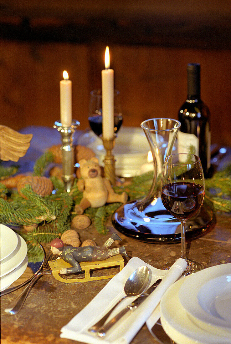Christmas dinning table