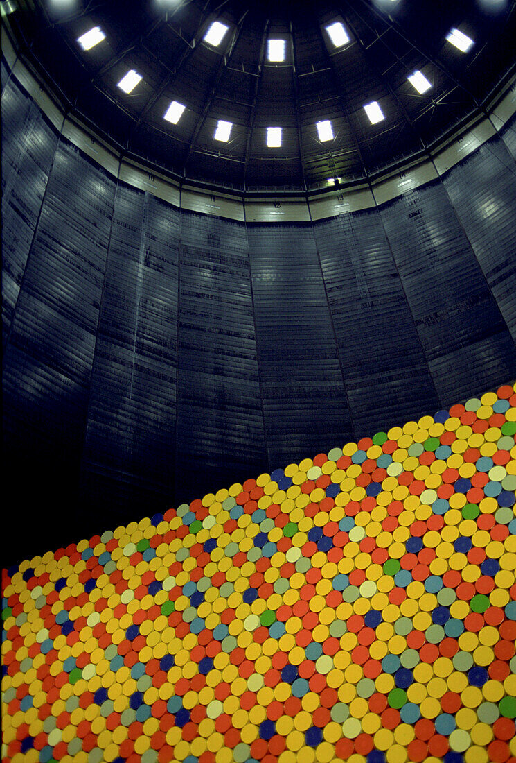 Gasometer, Christo Art Exhibition, Oberhausen, North Rhine-Westphalia, Germany