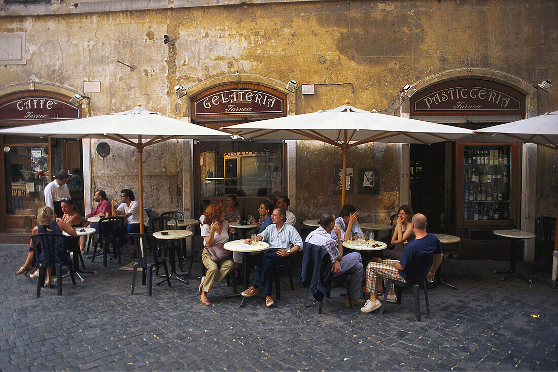 Café Farnese,Piazza Farnese, Rom, Italien