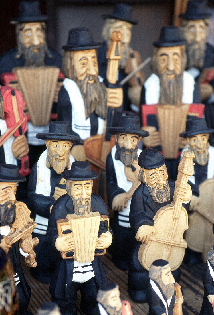 Souvenirs in Kazimierz, Former Jewish quarter in Cracow, Poland