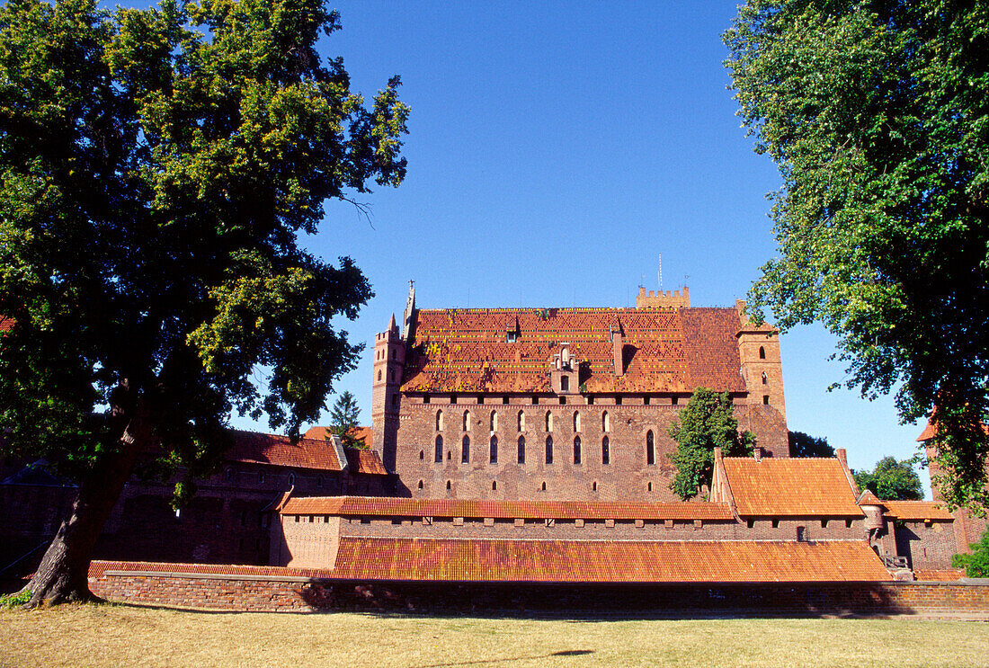 Castle in Malbork, Poland,Castle of the Teutonic Knights in Malbork (13th - 14th century), Poland