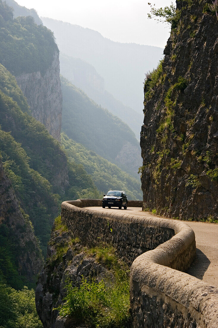 Bergstrasse im Vercors, Frankreich