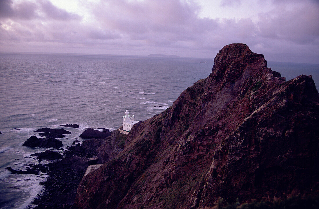 Lighthouse, Hartland Point, Devon, England