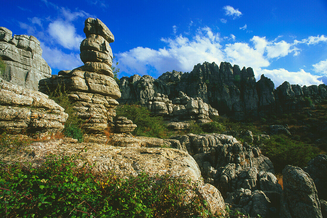 Karst,El Torcal-Gebirge,bei Antequera,Provinz Malaga,Andalusien,Spanien