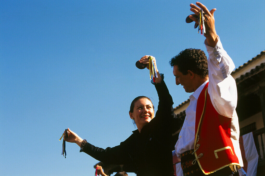 Volkstanz,Fest der Safranrose,Consuegra,Provinz Toledo,Kastilien La Mancha,Spanien