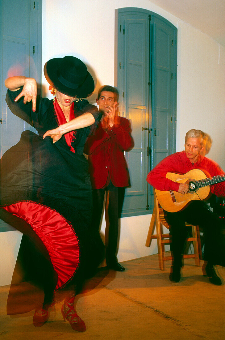 Flamenco, Tänzerin, Sevilla, Andalusien, Spanien