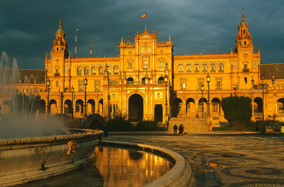Palacio Espanol,Plaza de Espana,Sevilla,Andalusien,Spanien