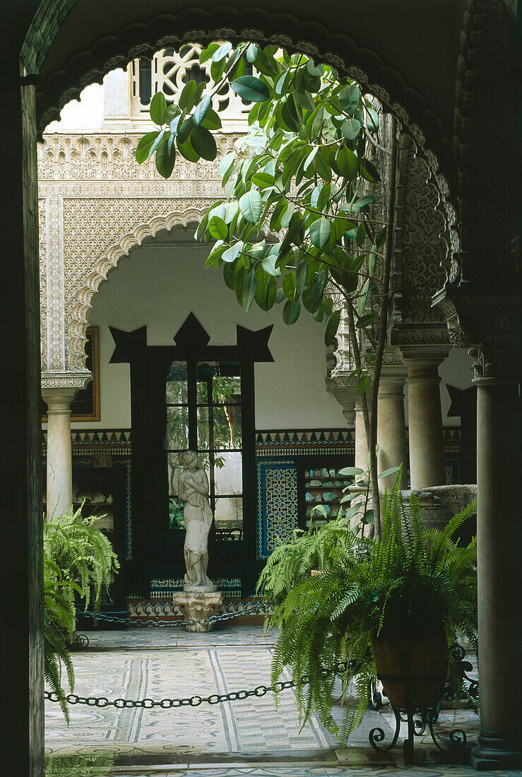 Patio,Palacio de Lebrija,Cuna,Sevilla,Andalusia,Spain