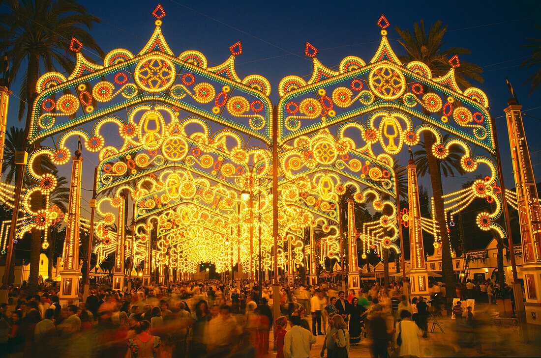 Jahrmarkt,Feria del Caballo,Jerez de la Frontera,Provinz Cadiz,Andalusien,Spanien