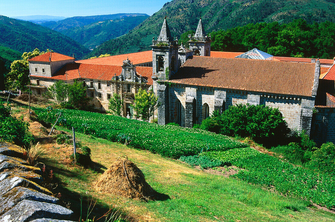 Monastery San Esteban de Ribas de Sil,Tal des Rio Sil,Province Orense,Galicia,Spain
