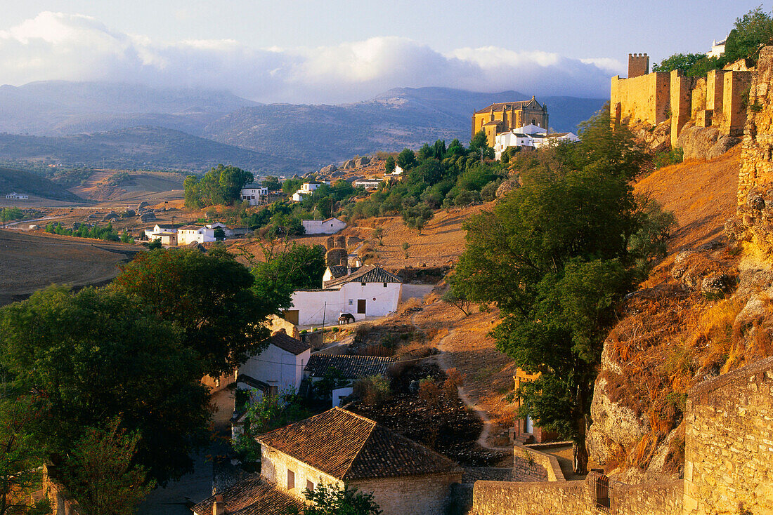 Stadtmauer von Ronda,Altstadt,Provinz Malaga,Andalusien,Spanien