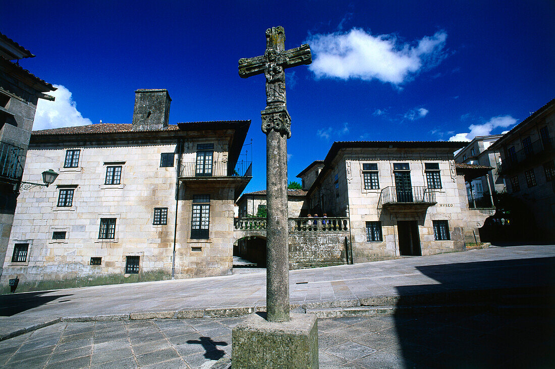 Plaza de la Lena, old town, Pontevedra, Galicia, Spain