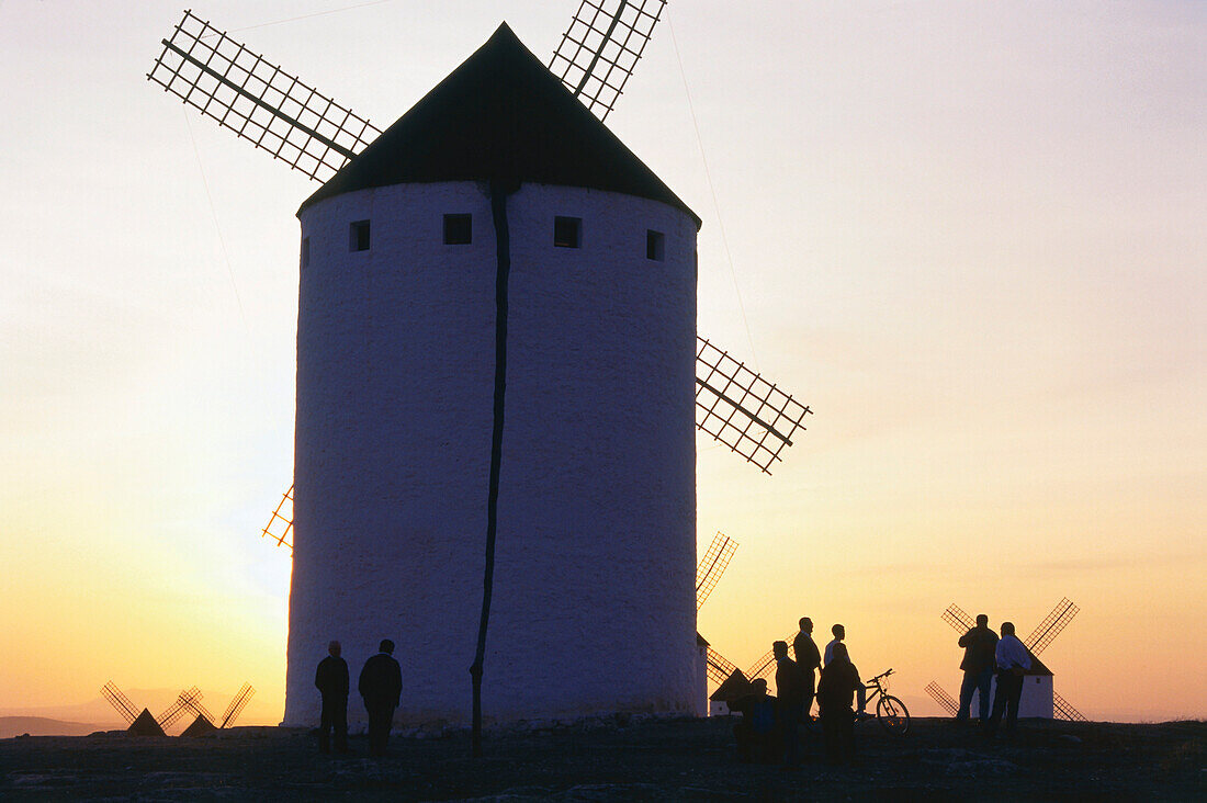 Windmühlen,Campo de Criptana,Provinz Ciudad Real,Castilla-La Mancha,Spanien