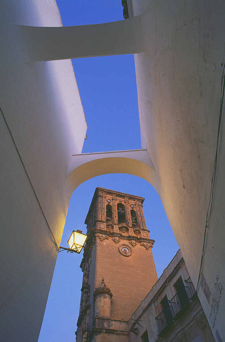 Arcos de le Frontera,Turm Santa Maria,Weißes Dorf,Provinz Cadiz,Andalusien,Spanien