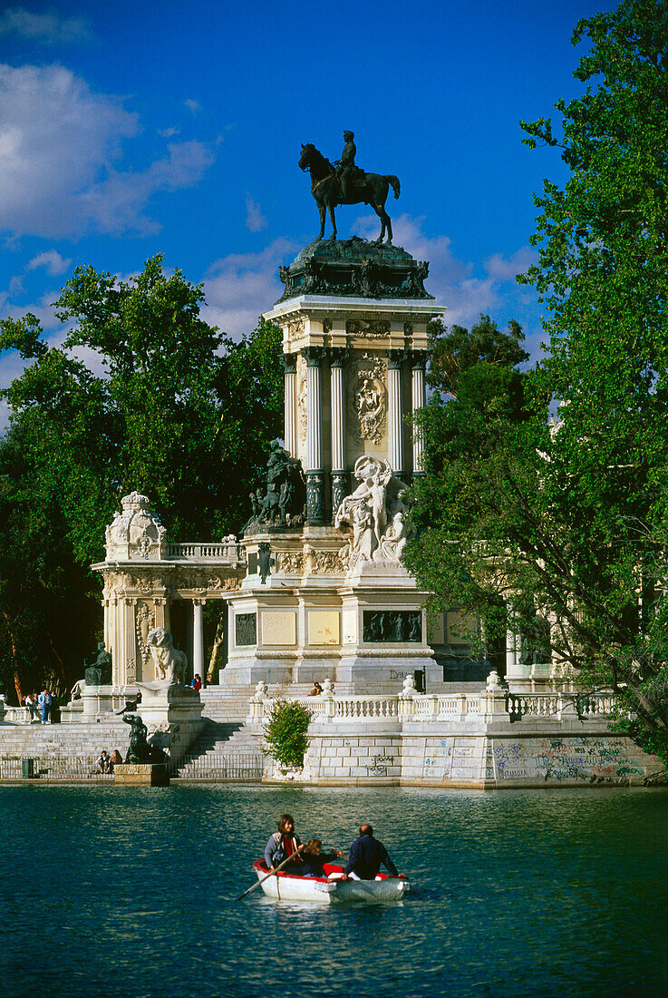 Monument for Alfonso XII.,Retiro Park,Madrid,Spain
