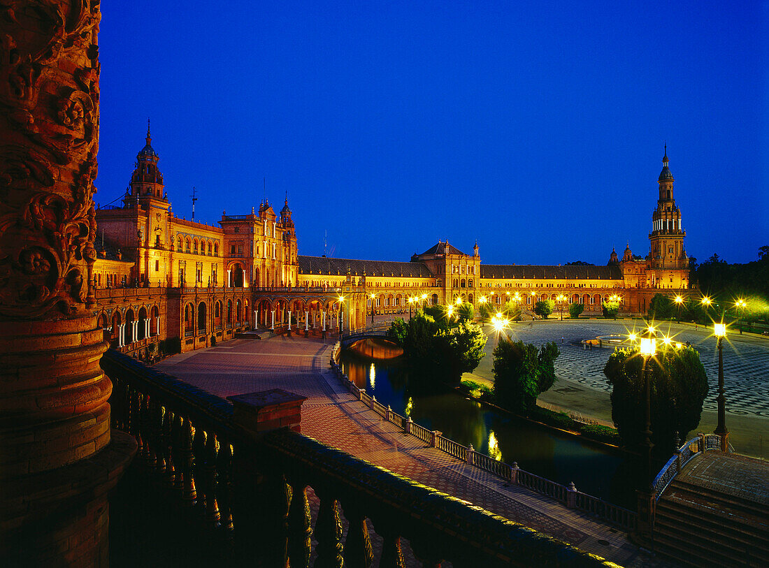 Plaza de Espana, Sevilla, Andalusien, Spanien