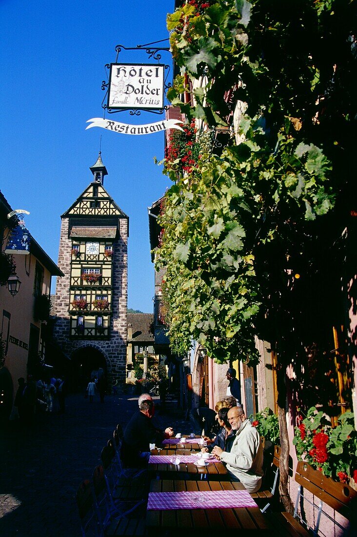 Hotel Restaurant "Au Dolder" in Riquewihr,Elsass,Frankreich