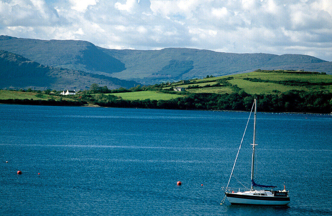 Sailboat on Bantry Bay, County West Cork, Ireland