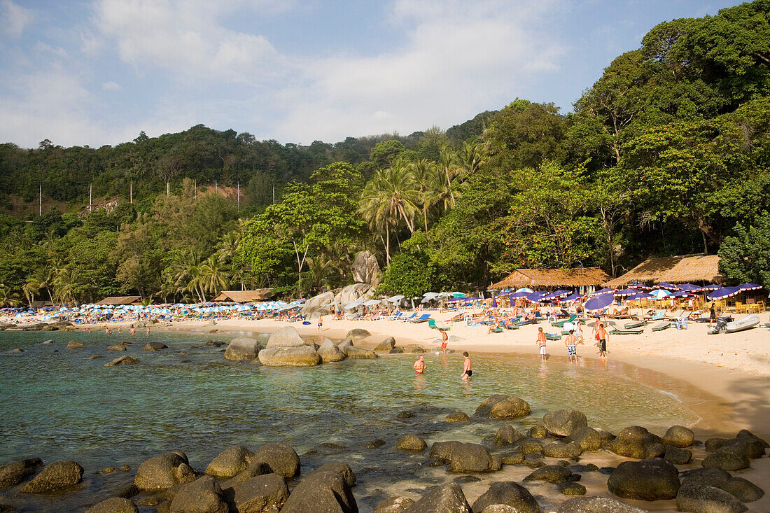 Seaview to Laem Singh Beach, between Hat Surin and Hat Kamala, Phuket, Thailand, after the tsunami