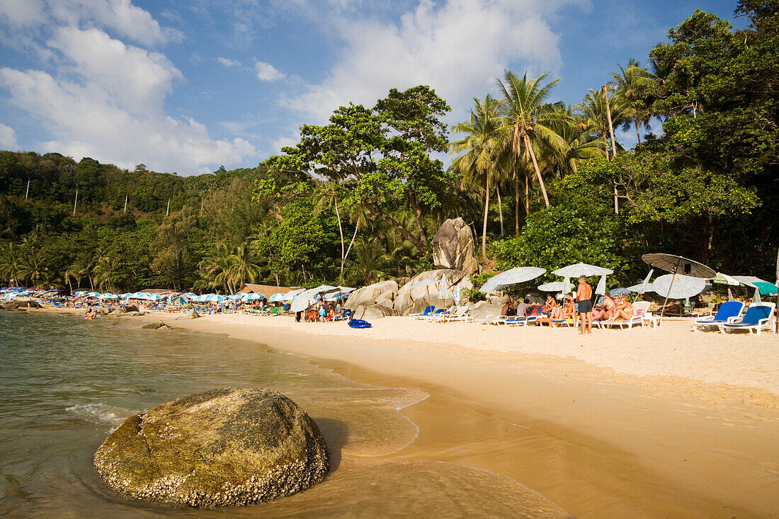 View over Laem Singh Beach, between Hat Surin and Hat Kamala, Phuket, Thailand, after the tsunami