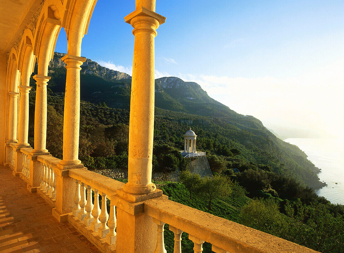 View from Son Marroig near Dela, Northwest Coast, Mallorca, Spain