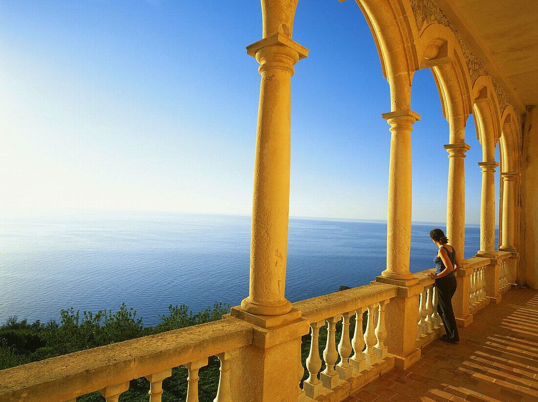 Blick von Son Marroig, bei Deia, Nordwestküste, Mallorca, Spanien