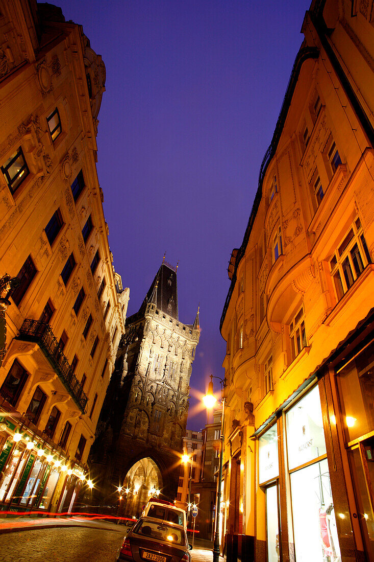 Blick vom Pulverturm, Altstadt, Prag, Tschechien