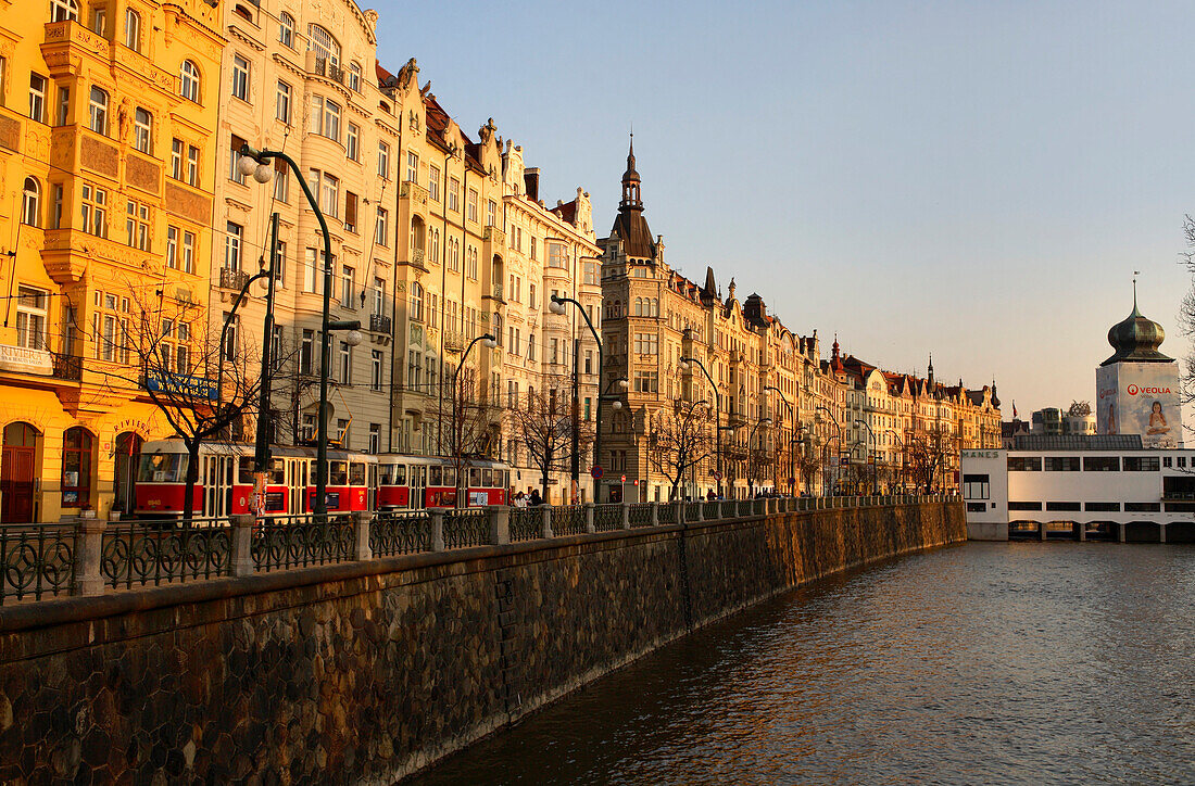 Masarykovo Ufer, Neue Stadt, Nove Mesto, Prag, Tschechien