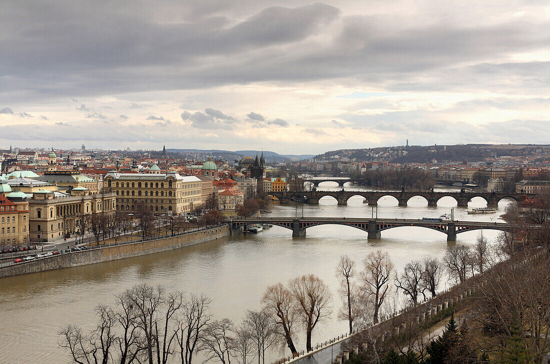 Moldau Fluss, Vltava Fluss, Prag, Tschechien