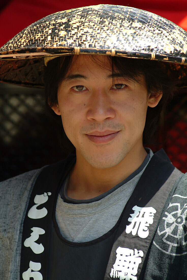 Portrait eines Japanischen Mannes, Takayama, Hida district, Japan