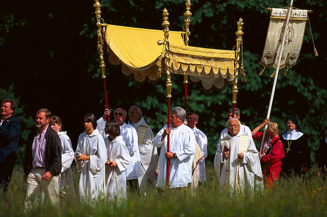 Holiday Procession,Corpus Cristi, Chiemsee, Bavaria, Germany