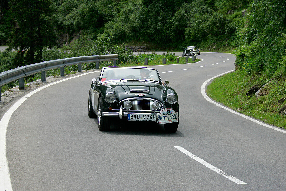 Silvretta Classic Rallye Montafon, 08.07.2004, Silvretta Hochalpenstrasse, Austin Healey 3000 MK 2, 150PS, Bj.1962