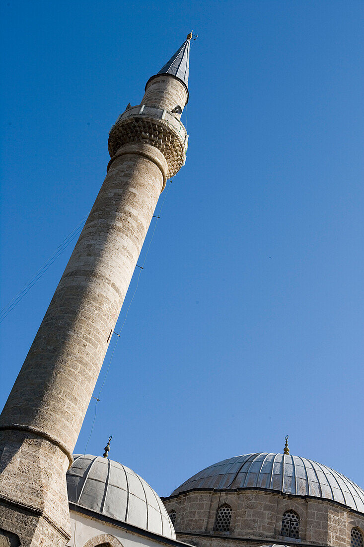 Minarett einer Moschee, Antalya Altstadt, Antalya, Türkei