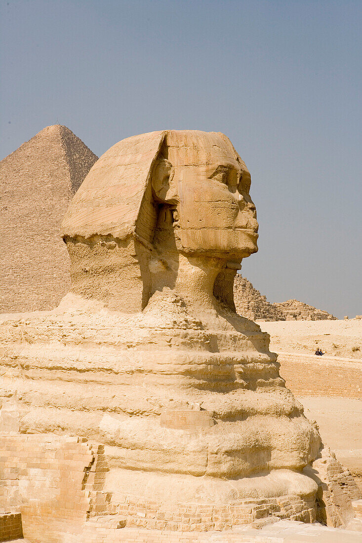 The Sphinx and the Cheops Pyramid, Pyramids of Giza, Kairo, Egypt