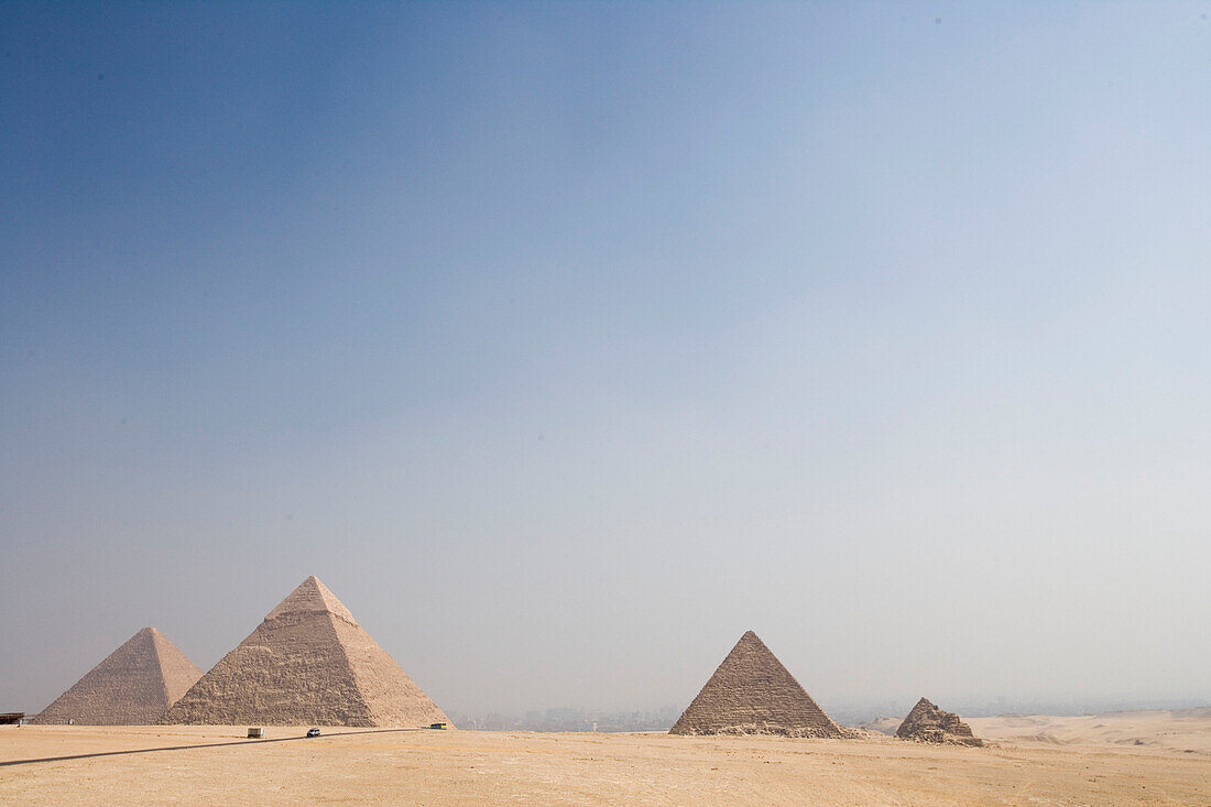 Die pyramiden von Gizeh, Kairo, Ägypten