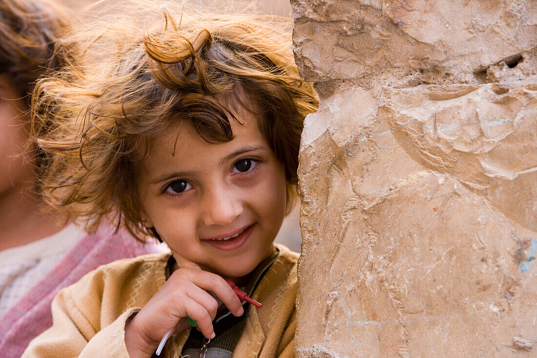 Happy Yemenite Girl, Sana'a, Yemen