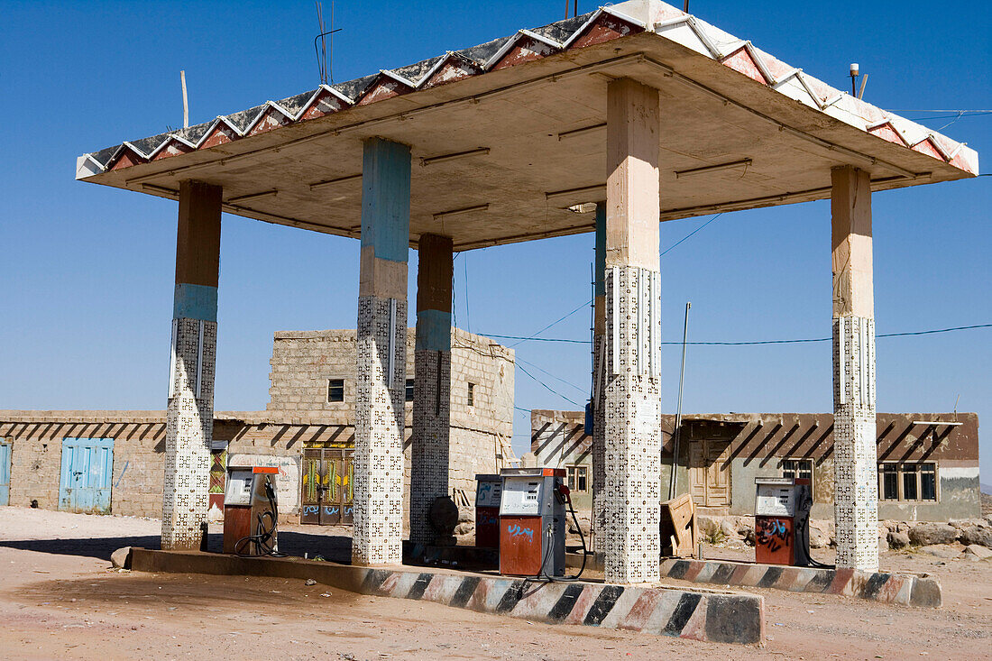 Old Gas Station near Thula, Yemen