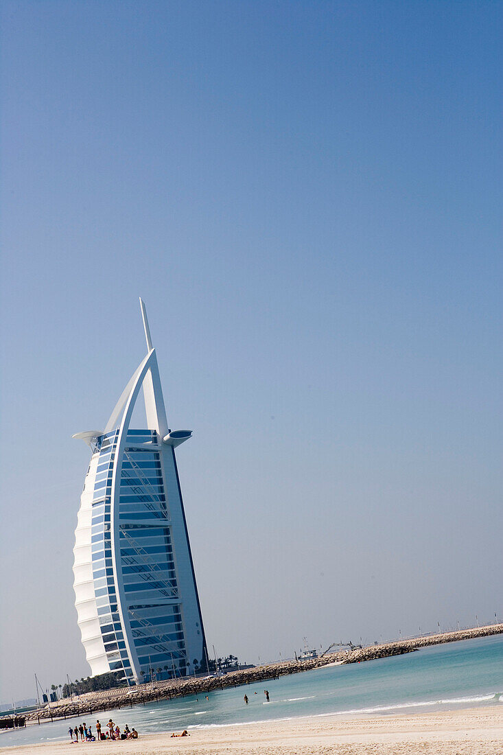 Jumeirah Beach & Burj Al Arab Hotel,Dubai, United Arab Emirates