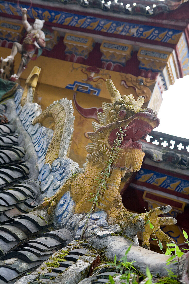 Drache am Shibaozhai Pavillon,Jangtze Fluß, Shibaozhai, China