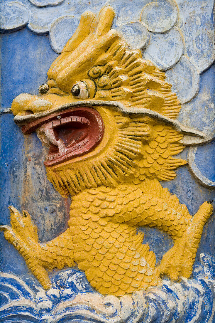 Nahaufnahme von einem Drache, Shibaozhai Pavillon, Jangtze Fluß, Shibaozhai, China