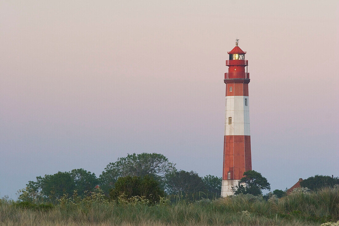 Lighthouse near Fluegge, Fehmarn Island, Baltic Sea, Schleswig-Holstein, Germany