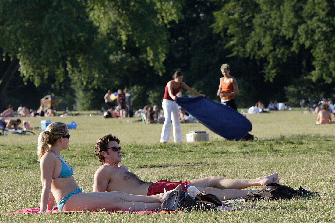 City Arms of Hamburg,The Hamburg Stadtpark, park, huge area  in the district of Winterhude, Hamburg