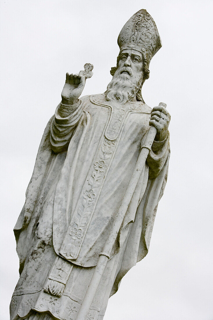Skulptur des St. Patrick, Hill of Tara, County Meath, Irland