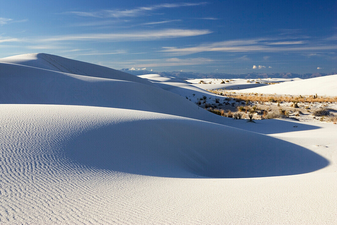 Dünen, Licht und Schatten, White Sands National Monument, New Mexico, USA