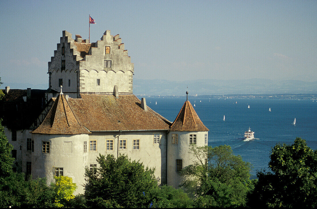 Meersburg castle, Meersburg, Lake Constance, Baden-Wurttemberg, Germany