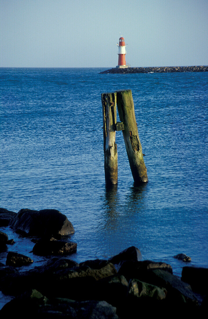 Warnemunde lighthouse, Mecklenburg-Pomerania, Germany, Europe
